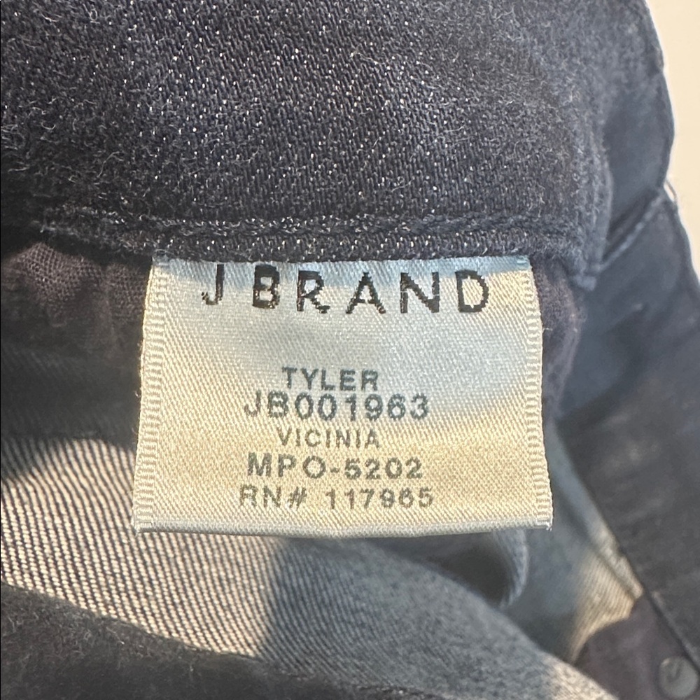 J Brand Tyler soft slim stretchy dark wash jeans men’s size 32 - Picture 10 of 11